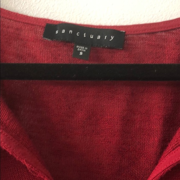Anthropologie - Sanctuary Red Top - size small - Picture 4 of 5